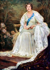 Königin Elizabeth in Krönungsroben, 1937