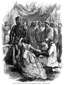 Königin Philippa 1314-1369 bittet für die Bürger von Calais, 1346 von Unbekannt