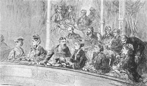 Königin Victoria und die Kaiserin Augusta von Deutschland bei einem Konzert in der Albert Hall, 8. Mai 1872, 1901 von Unbekannt