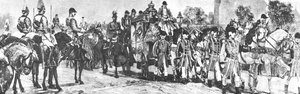 Königin Victorias letzte Parlamentseröffnung, Die Prozession im Mall, 21. Januar 1886