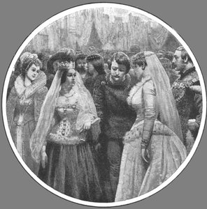 Queen Victorias Plantagenet-Kostümball im Buckingham Palace, 7. Mai 1842..., 1901 von Unbekannt