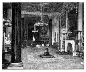 Zeichenzimmer von Königin Victoria, Osborne House, Isle of Wight von Unbekannt