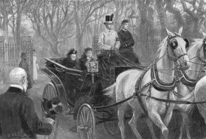 Queen Victorias letzte Fahrt, Osborne, 15. Januar 1901 von Unbekannt