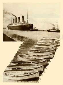 RMS Titanic und Rettungsboote