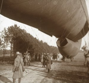 Aufstieg eines Beobachtungsballons, Somme, Nordfrankreich, 1916 von Unbekannt