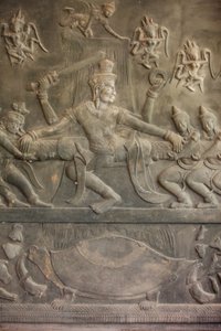 Ramayana-Skulptur, Siem Reap, Kambodscha