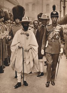 Ras Tafari, Prinzregent von Äthiopien, Kaiser Haile Selassie mit dem Herzog von York