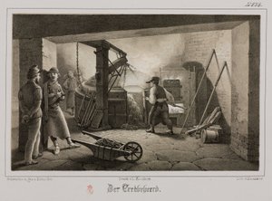 Rohstoffverarbeitung, Metallurgie, Gießerei, Deutschland, ca. 1851