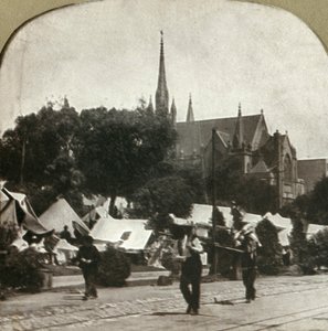 Flüchtlingslager in Jefferson Square, 1906 von Unbekannt
