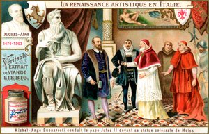 Renaissance-Kunst in Italien: Michelangelo, ca. 1900 von Unbekannt