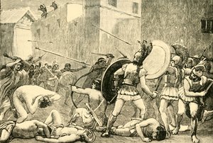 Abwehr von Pyrrhus aus Sparta, 1890