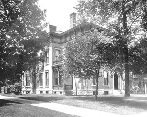 Residenz des ehemaligen Präsidenten Harrison, Indianapolis, Indiana, USA, um 1900 von Unbekannt