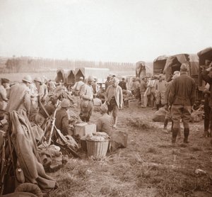 Rastplatz, Genicourt, Nordfrankreich, ca. 1914-1918