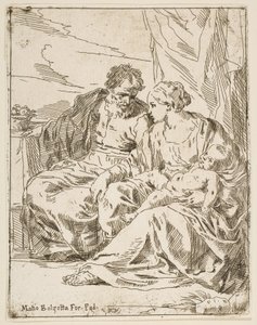 Ruhe auf der Flucht nach Ägypten, ca. 1637-1639 oder später von Unbekannt