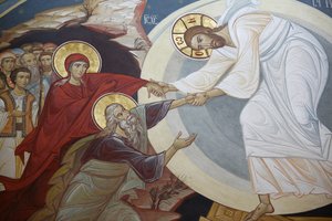 Auferstehung. Jesus, Adam und Eva, Wien, Österreich
