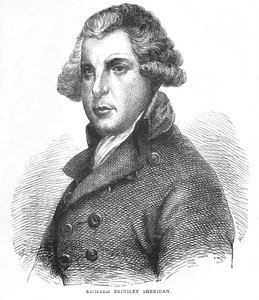 Richard Brinsley Sheridan, irischer Dramatiker, Dichter und Politiker, um 1875-1878 von Unbekannt