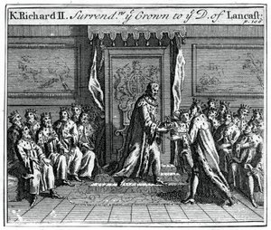 Richard II. von England gibt seine Krone ab, 1399 von Unbekannt
