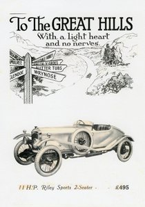 Riley MPH 2-Sitzer Sportwagen, ca. 1920er Jahre