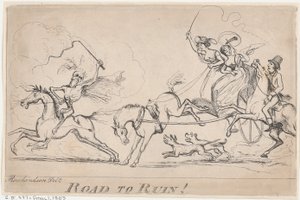 Straße zum Ruin!, 1. April 1803 von Unbekannt