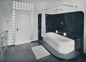 Robin Byng - Badezimmer in Grosvenor Square, London, mit Insulight-Glasbausteinen von Pilk