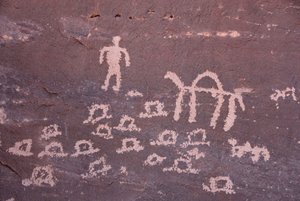Felsmalereien bei Inchalt, GHAT, LIBYEN von Unbekannt