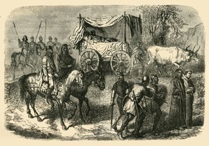 Roi Faineant König Faulpelz der Merowinger, 7. Jahrhundert, 1890 von Unbekannt