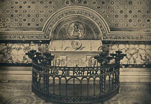 Rom - Basilika St. Laurentius. - Grab von Pius IX, 1910 von Unbekannt
