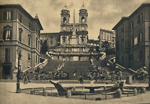 Rom - Kirche der Trinità dei Monti, 1910