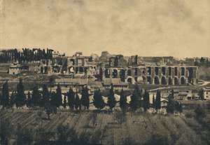 Rom - Große Überreste der Unterbauten des Palastes von Septimius Severus, 1910 von Unbekannt