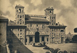 Roma - Innenfassade der Französischen Nationalakademie der Schönen Künste, ehemals Villa Medici, 1910