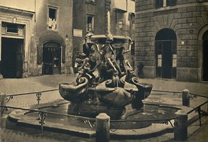 Rom - Mattei-Platz. - Schildkrötenbrunnen. Landini und Della Porta 1585, 1910