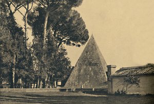 Roma - Grabpyramide des Caius Cestius - Tor von Sankt Paul an der Ostia-Straße, 1910 von Unbekannt
