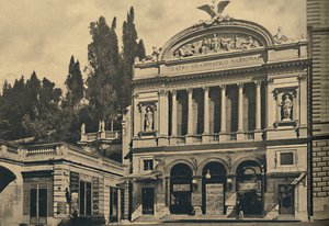 Roma - Via Nazionale. Nationales Dramatisches Theater und Colonna Villa, 1910