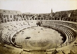 Römisches Amphitheater, Nimes, Frankreich, spätes 19. oder frühes 20. Jahrhundert