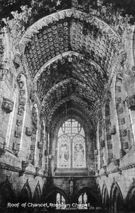 Dach des Chors, Rosslyn Chapel, Midlothian, Schottland, 20. Jahrhundert von Unbekannt