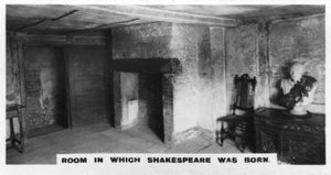 Zimmer, in dem Shakespeare geboren wurde von Unbekannt