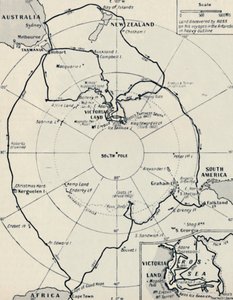 Rosss Antarktisreise in der Erebus und der Terror, 12. November 1840 von Unbekannt
