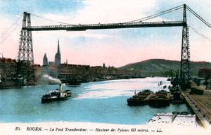 Rouen, Le Pont Transbordeur, Schwebefähre, 20. Jahrhundert von Unbekannt