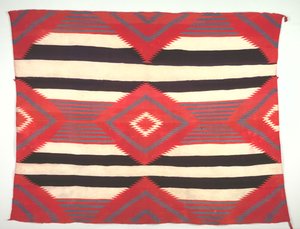 Teppich im Stil der dritten Phase des Häuptlingsdecke, Germantown-Weberei, ca. 1890-1910 von Unbekannt