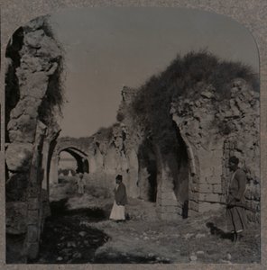 Ruinen der Kreuzfahrerkirche, Ramleh, um 1900 von Unbekannt