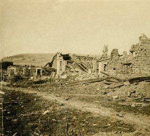 Ruinen von Les Éparges, Nordfrankreich, ca. 1914-ca. 1918