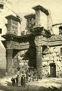 Ruinen eines Teils des Nervaforums, Rom, 1890 von Unbekannt