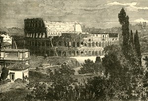Ruinen des Kolosseums, vom Palatin, 1890 von Unbekannt