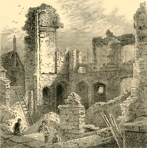 Ruinen des Klosters St. Klara, ca. 1872 von Unbekannt