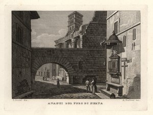 Ruinen des Forums von Nerva, Rom