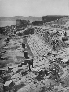 Ruinen des Großen Tempels der Mysterien in Eleusis von Unbekannt