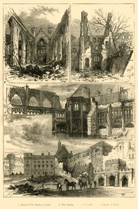 Ruinen des Parlamentsgebäudes, 1881