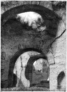 Ruinen der Thermen des Caracalla, Rom, 1886 von Unbekannt