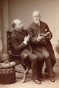 Russischer Künstler Pavel Shukovsky und Historiker Alexander Onegin, Weimar, Deutschland, späte 19. Jahrhundert von Unbekannt