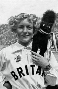 Ruthley Moris-Hancock, britische Schwimmerin, Olympische Spiele Berlin, 1936 von Unbekannt